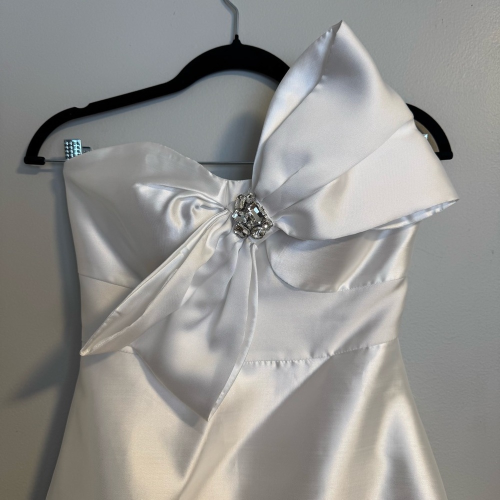 BHLDN White Satin Wedding Dress - Picture 7 of 7